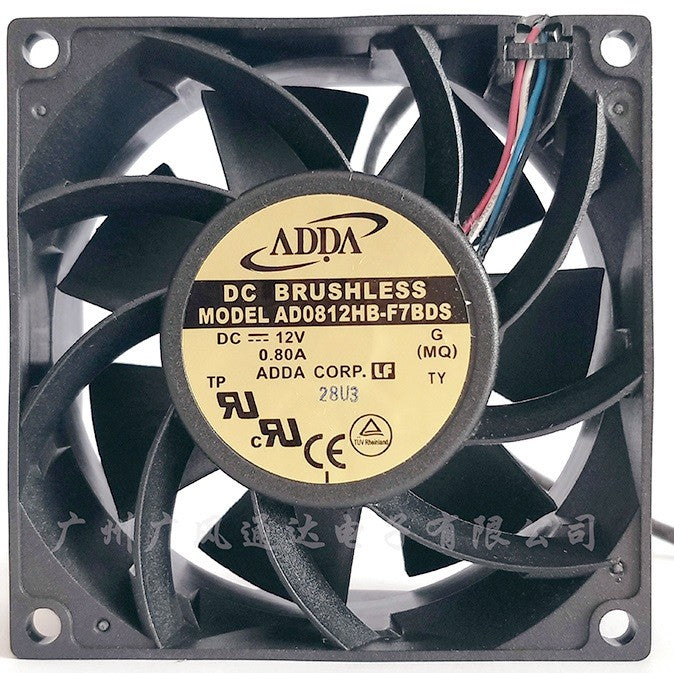 ADDA AD0812HB-F7BDS 12V 0.8A 4wires Cooling Fan ADDA AD0812HB-F7BDS 12V 0.8A 4wires Cooling Fan